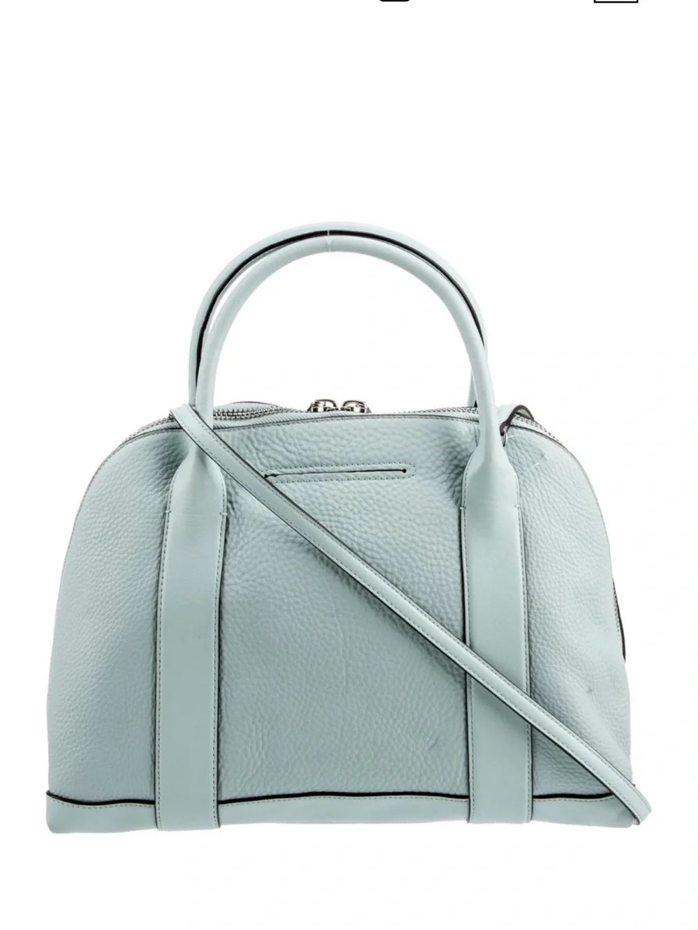 Coach Light Blue  Leather Satchel